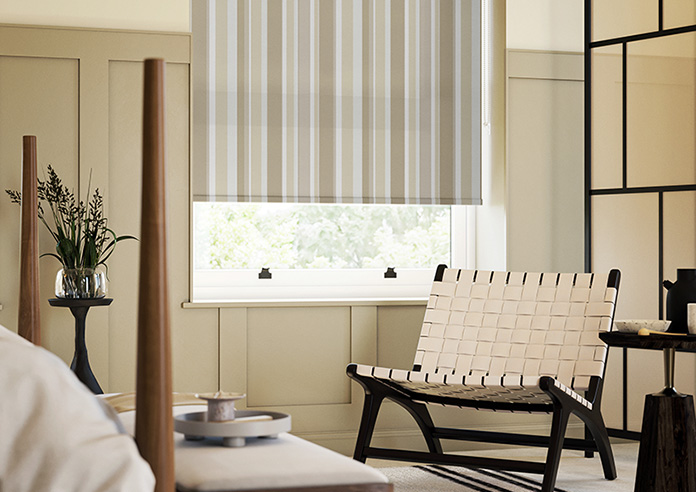 Riviera Stripe, Caramel - Twist&Fit Roller Blind - Image 5